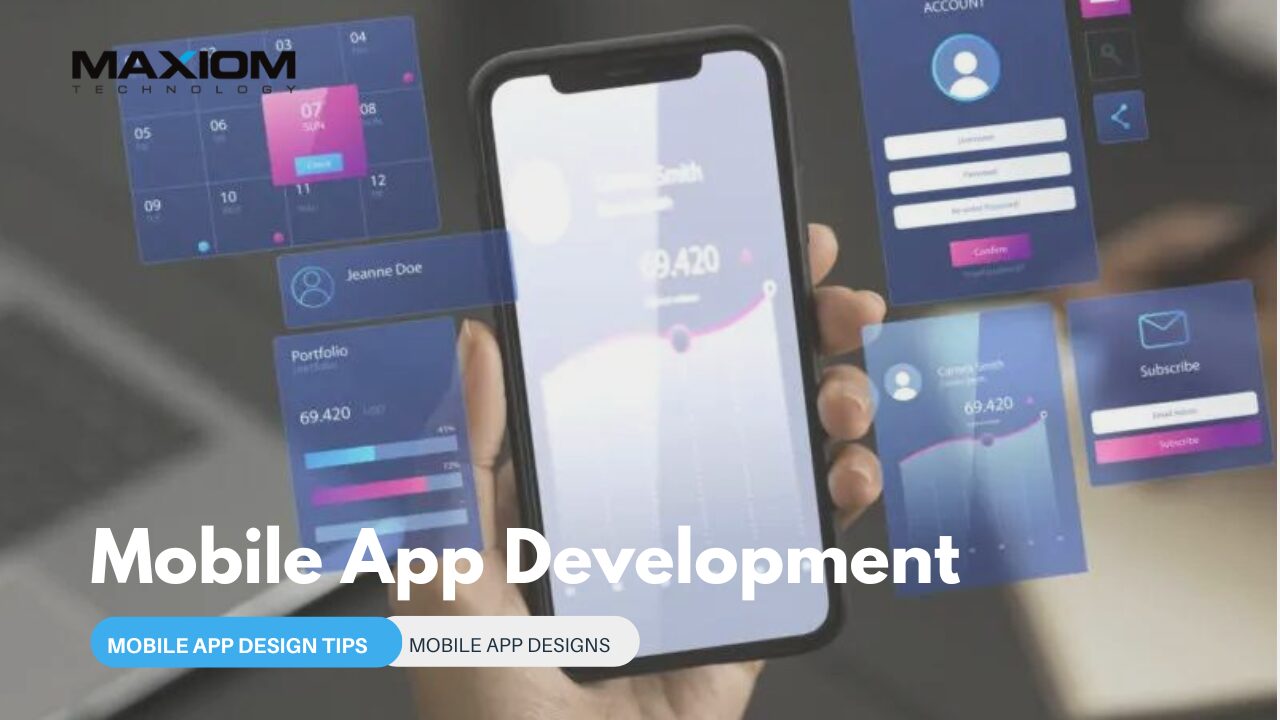 mobile app design tips focusing on UI/UX collaboration, with sketches and digital prototypes.