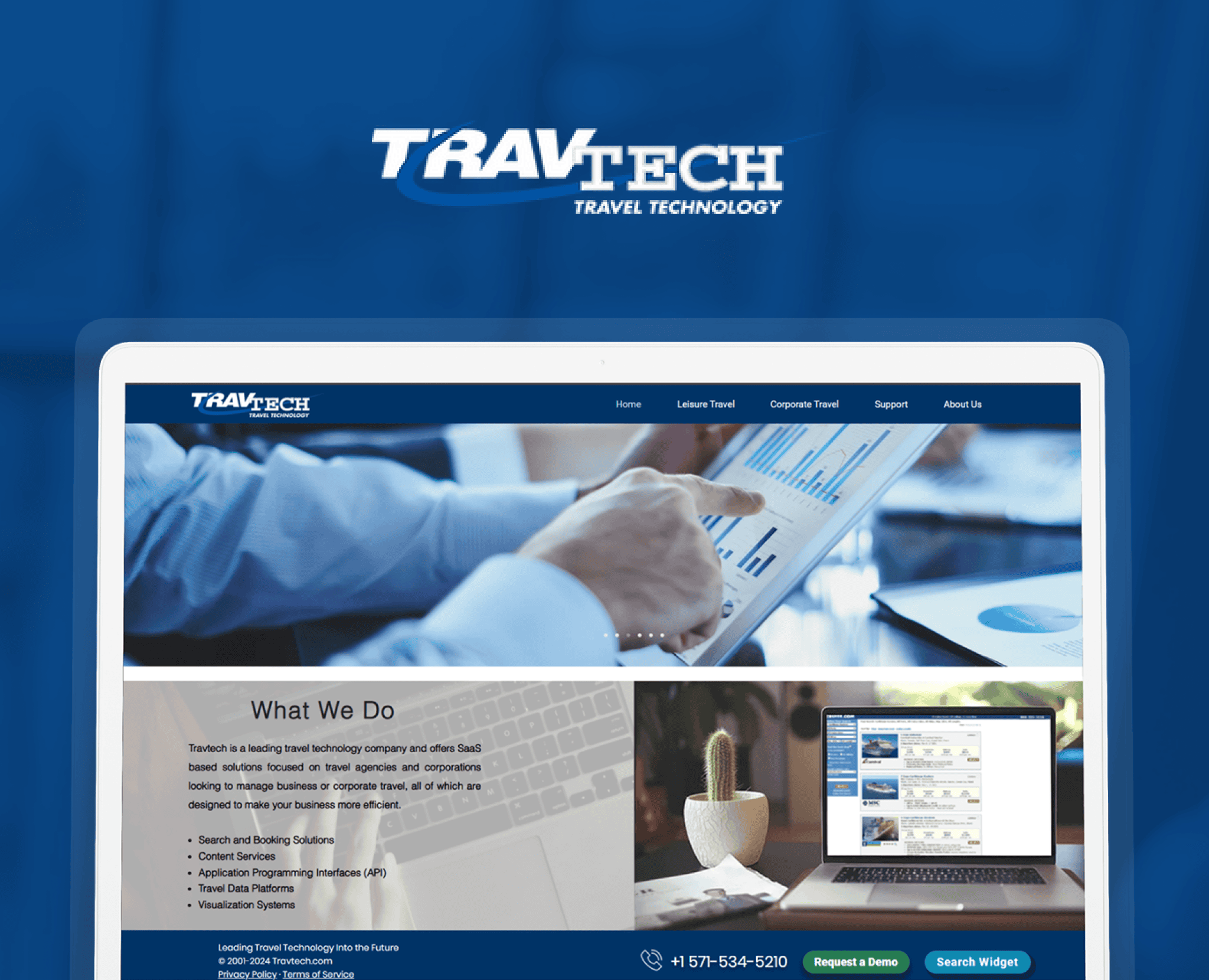 TravTech portfolio design showcasing solutions