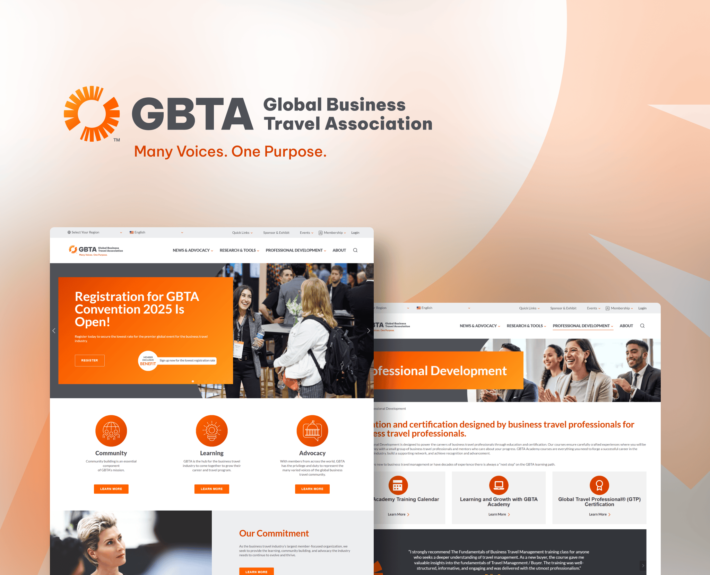 Global Business Travel Association portfolio design