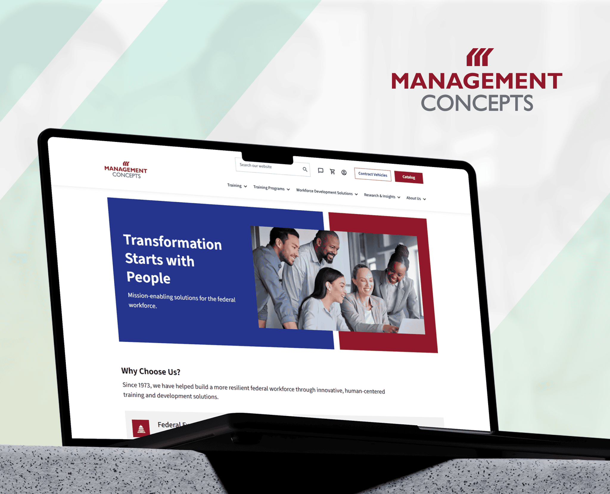 Management Concepts portfolio design thumbnail