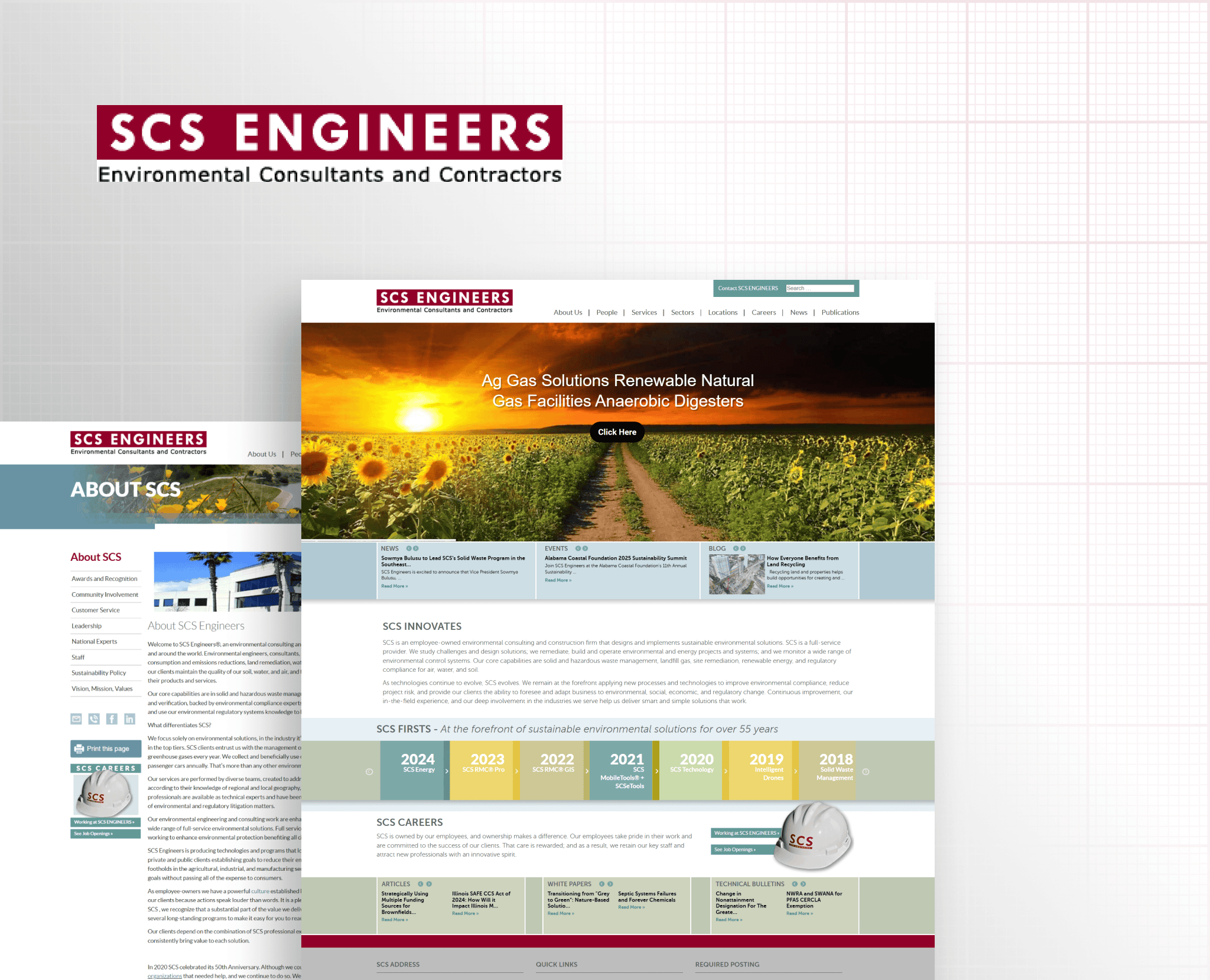 SCS Engineers portfolio design thumbnail image